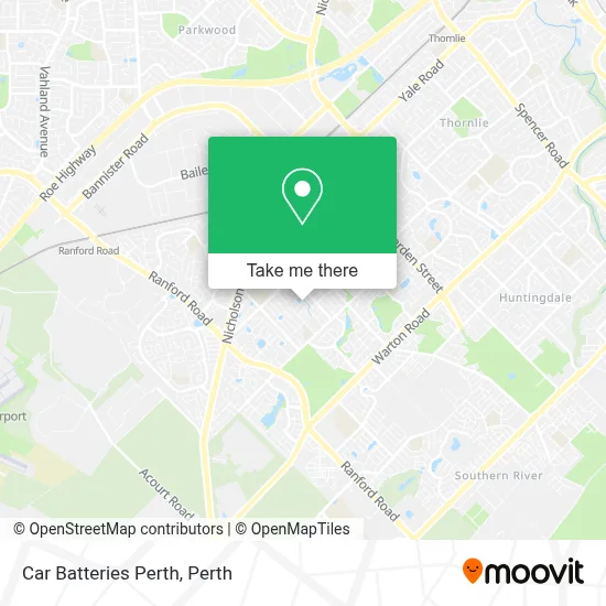 Mapa Car Batteries Perth