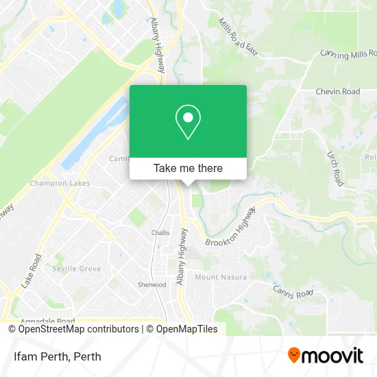 Mapa Ifam Perth