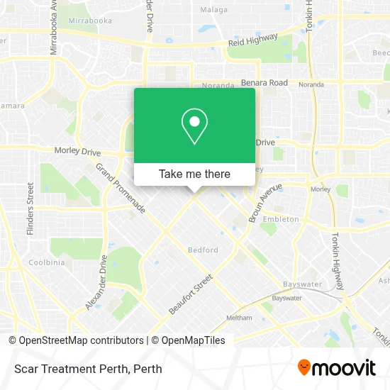 Mapa Scar Treatment Perth