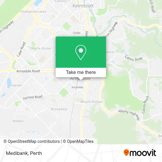 Mapa Medibank