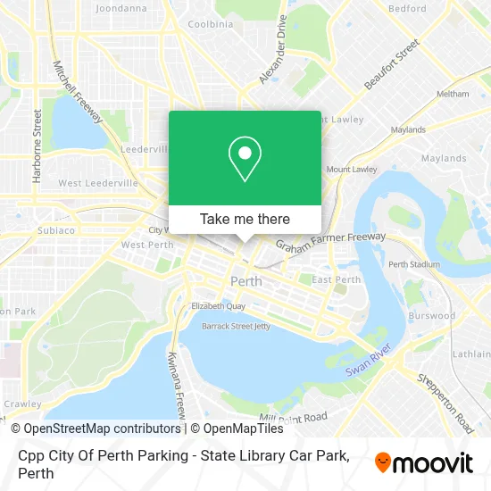 Mapa Cpp City Of Perth Parking - State Library Car Park