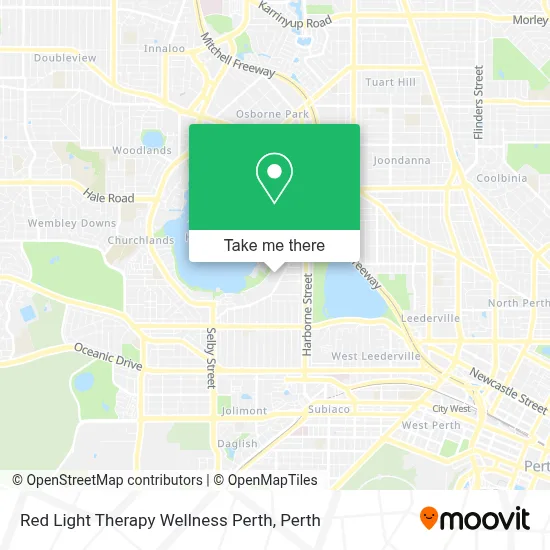 Red Light Therapy Wellness Perth map