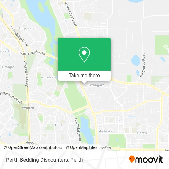 Perth Bedding Discounters map