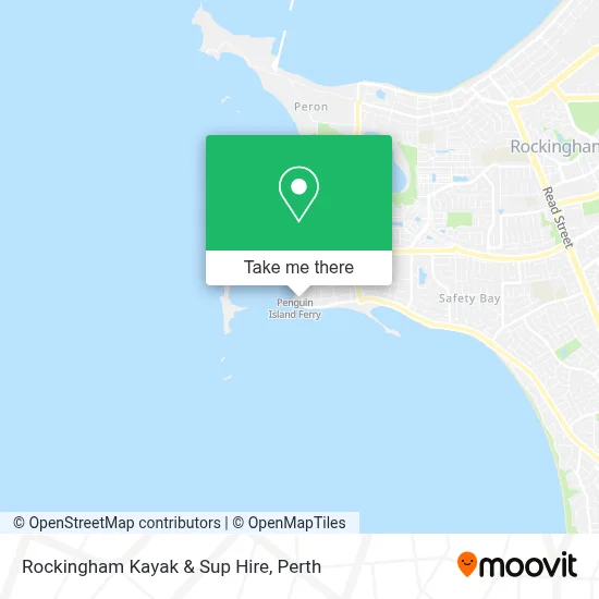 Mapa Rockingham Kayak & Sup Hire