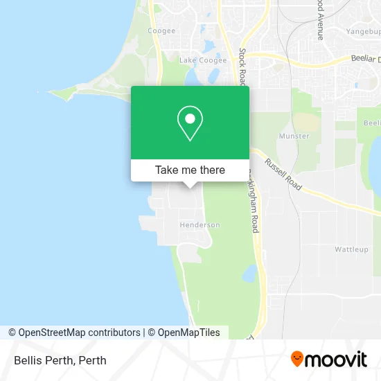 Bellis Perth map