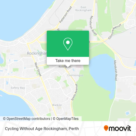 Mapa Cycling Without Age Rockingham