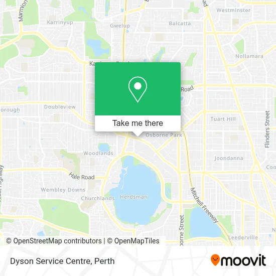 Mapa Dyson Service Centre