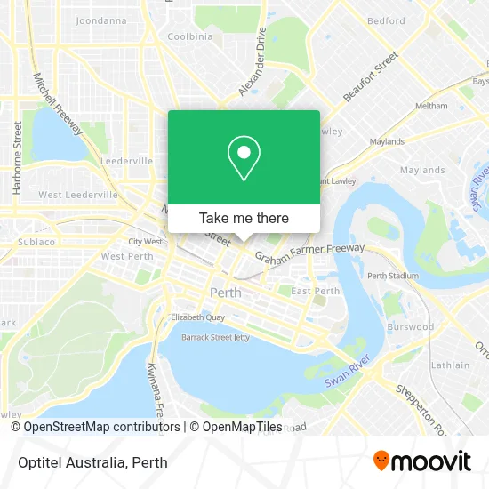 Mapa Optitel Australia