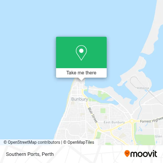 Mapa Southern Ports