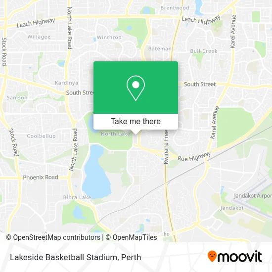 Mapa Lakeside Basketball Stadium