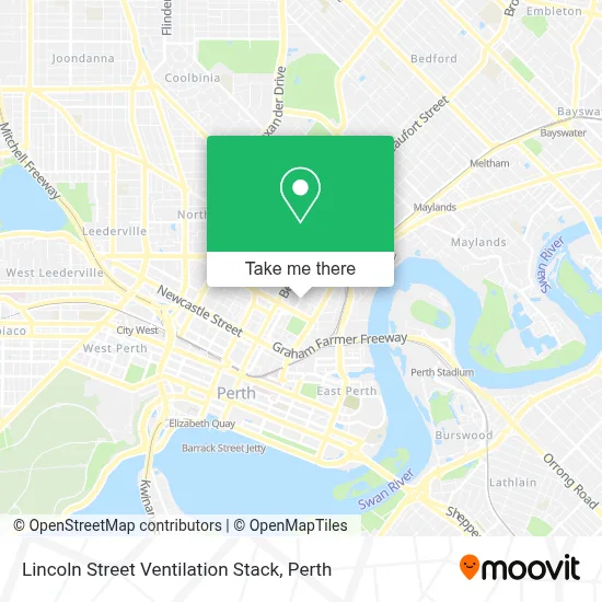 Mapa Lincoln Street Ventilation Stack