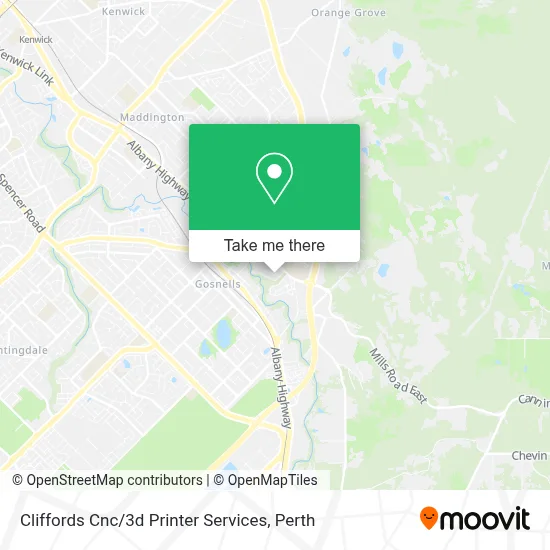 Mapa Cliffords Cnc / 3d Printer Services