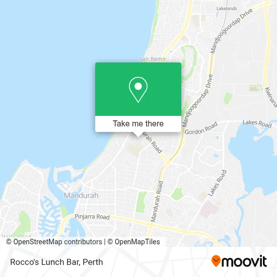 Rocco's Lunch Bar map