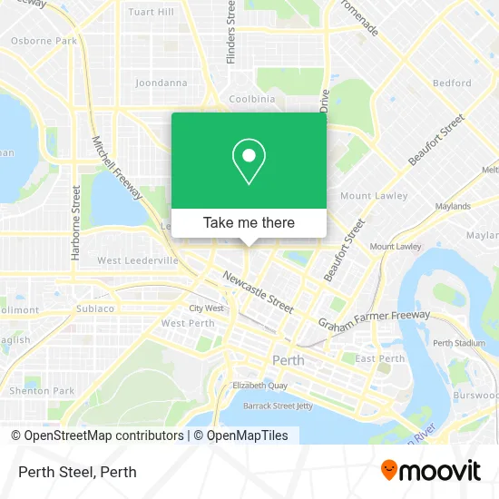 Mapa Perth Steel