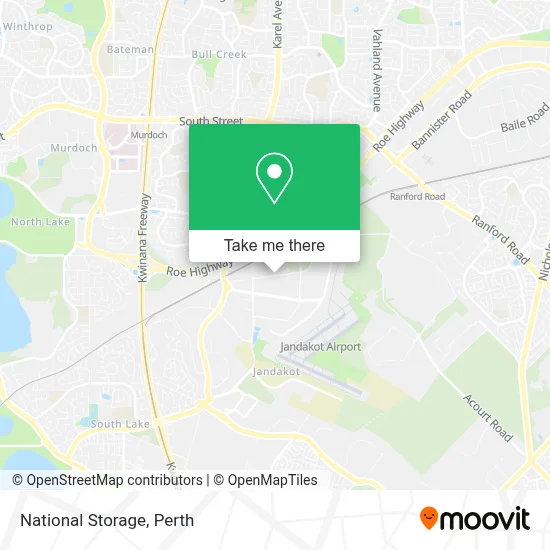 Mapa National Storage