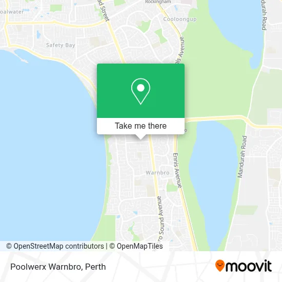 Mapa Poolwerx Warnbro