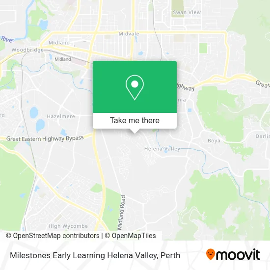 Mapa Milestones Early Learning Helena Valley
