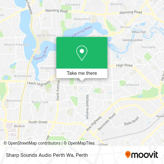 Mapa Sharp Sounds Audio Perth Wa
