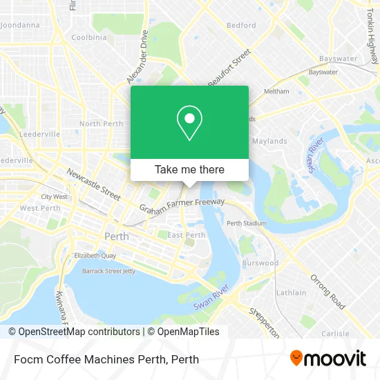 Mapa Focm Coffee Machines Perth