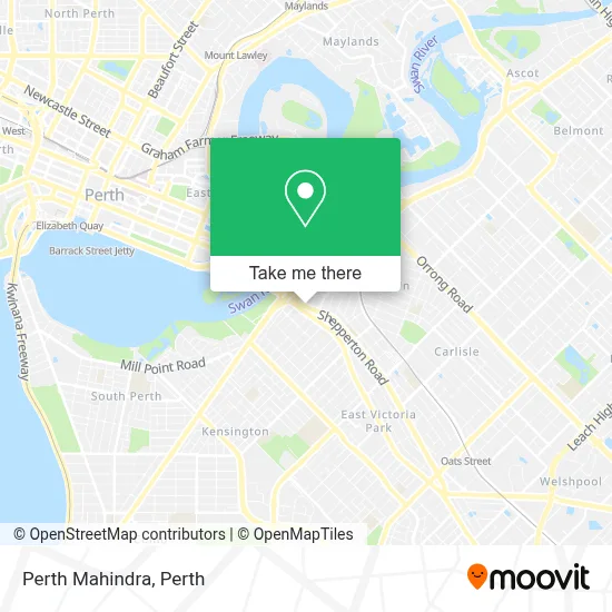Perth Mahindra map