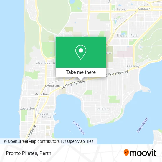 Pronto Pilates map