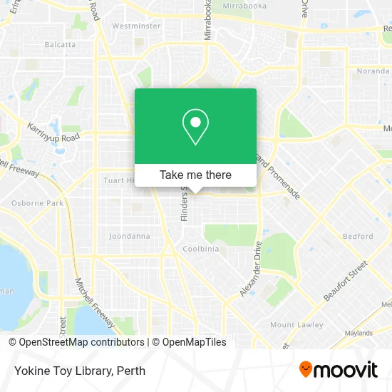 Mapa Yokine Toy Library