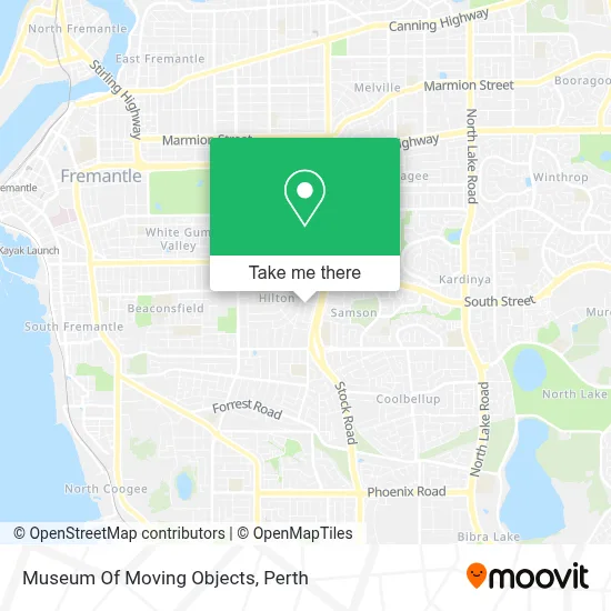 Mapa Museum Of Moving Objects