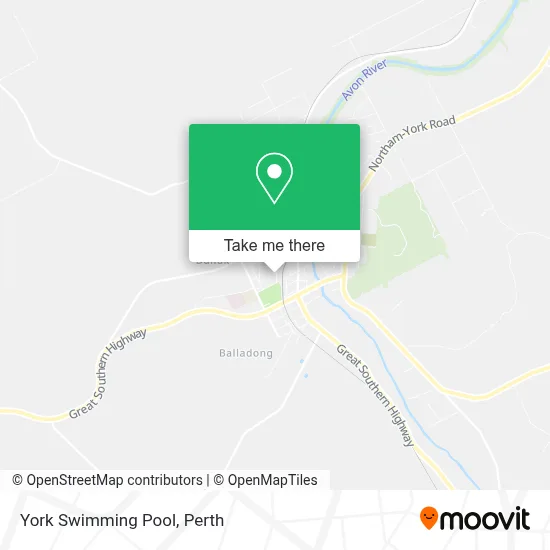 Mapa York Swimming Pool