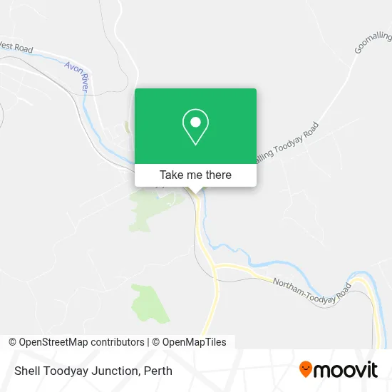 Mapa Shell Toodyay Junction