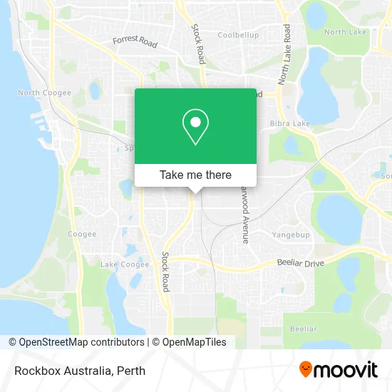 Mapa Rockbox Australia