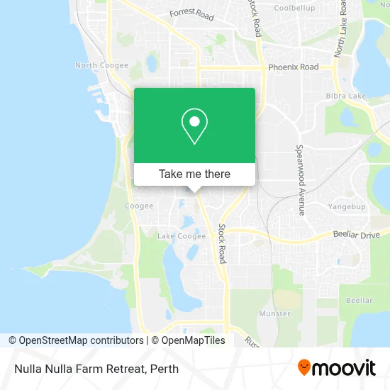 Mapa Nulla Nulla Farm Retreat