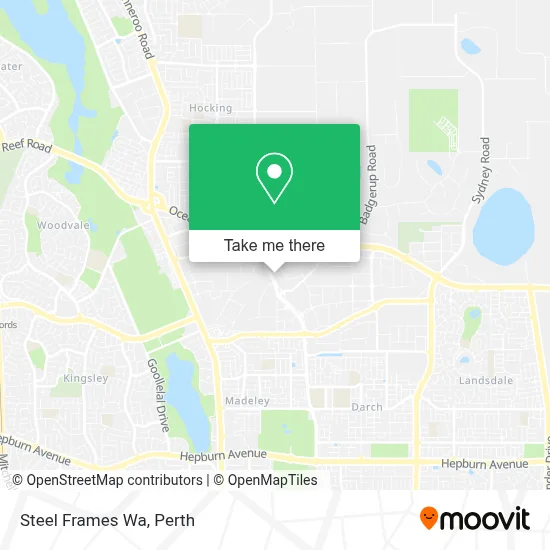Mapa Steel Frames Wa