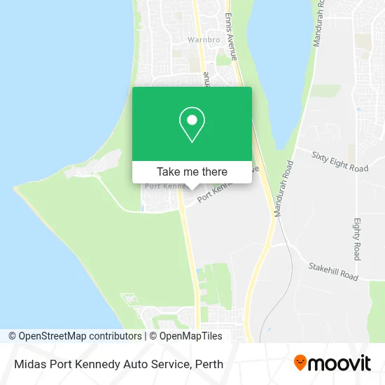 Mapa Midas Port Kennedy Auto Service