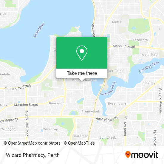 Mapa Wizard Pharmacy