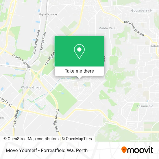 Mapa Move Yourself - Forrestfield Wa
