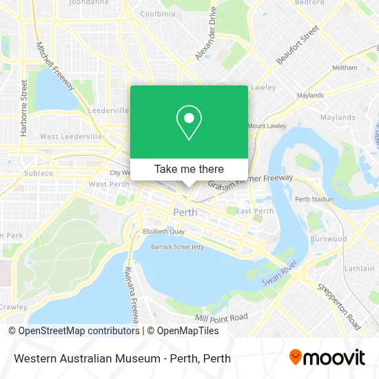 Mapa Western Australian Museum - Perth