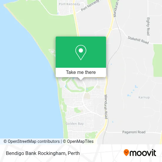Mapa Bendigo Bank Rockingham