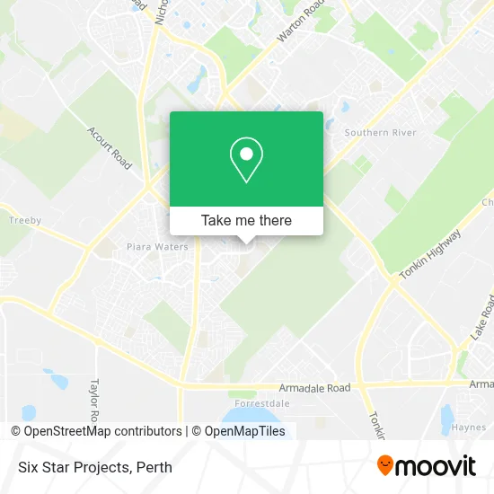 Mapa Six Star Projects