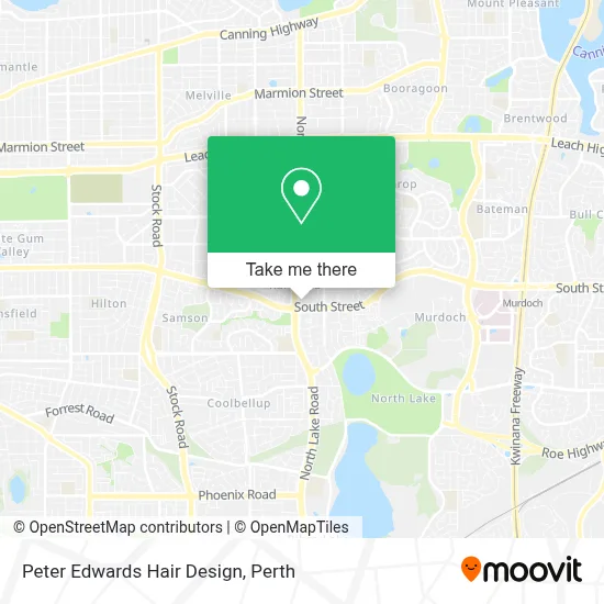 Mapa Peter Edwards Hair Design