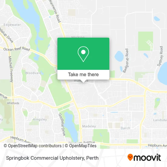 Mapa Springbok Commercial Upholstery