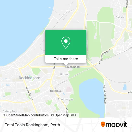 Mapa Total Tools Rockingham