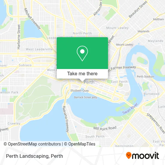 Mapa Perth Landscaping