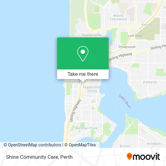 Mapa Shine Community Care