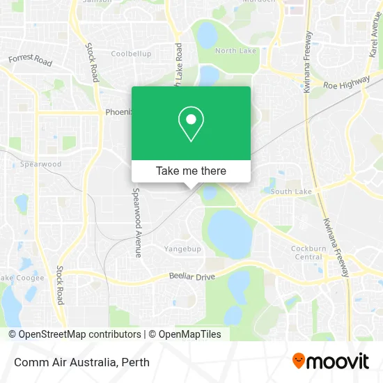 Mapa Comm Air Australia