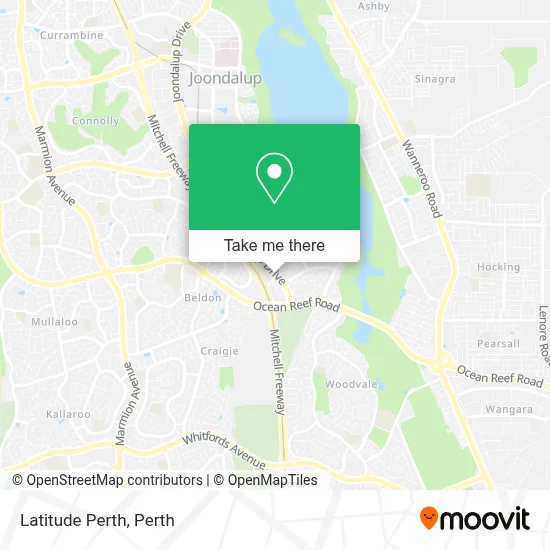 Mapa Latitude Perth