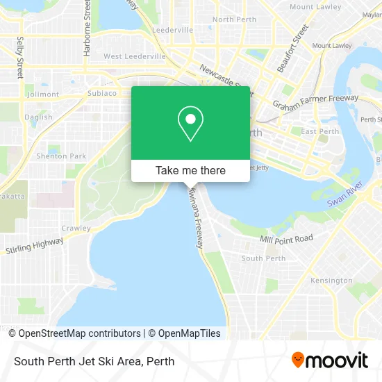Mapa South Perth Jet Ski Area