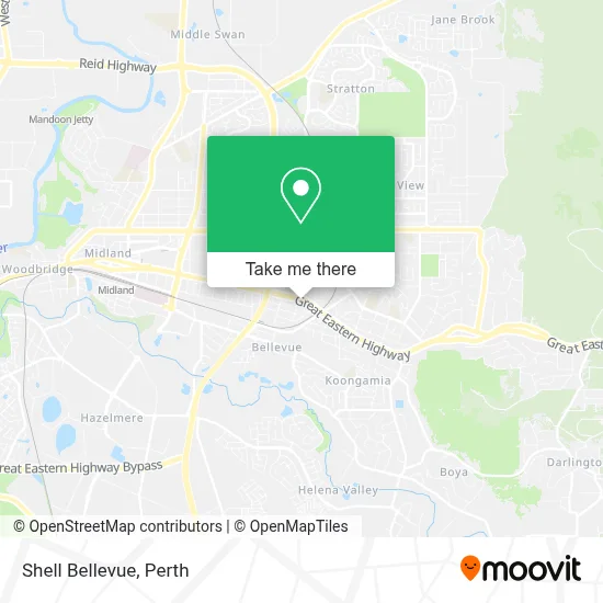 Mapa Shell Bellevue