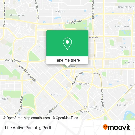 Mapa Life Active Podiatry