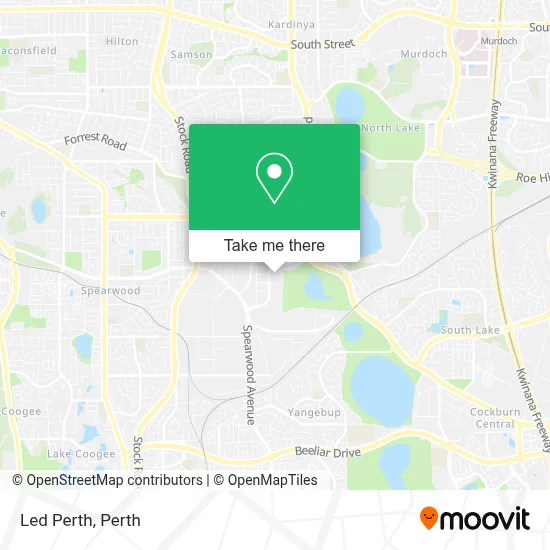 Mapa Led Perth