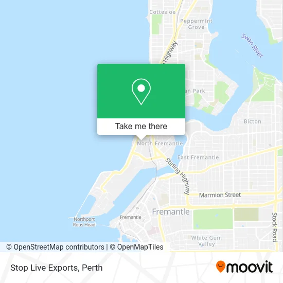 Mapa Stop Live Exports